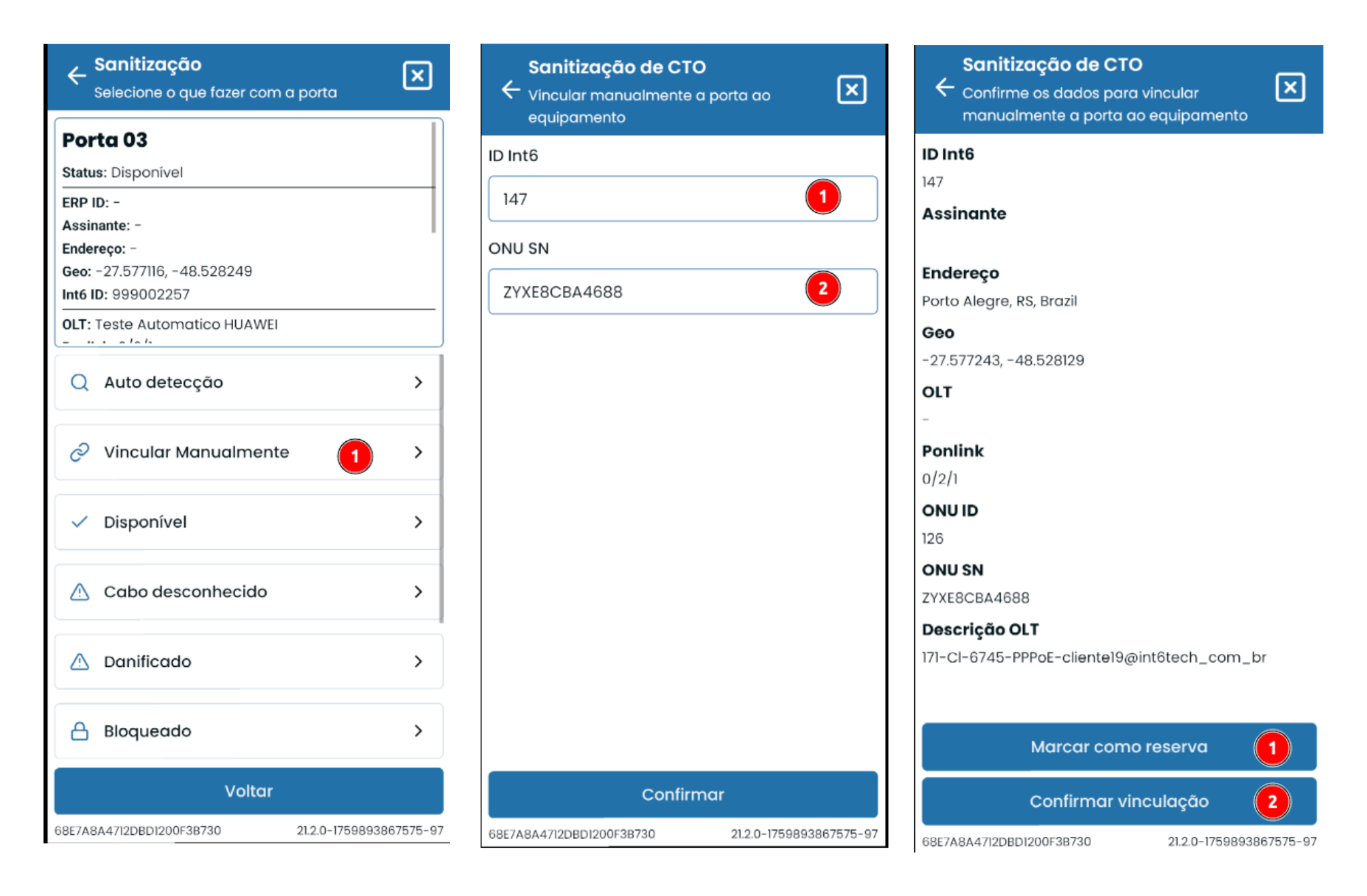 Manual Linking and Port Reservation